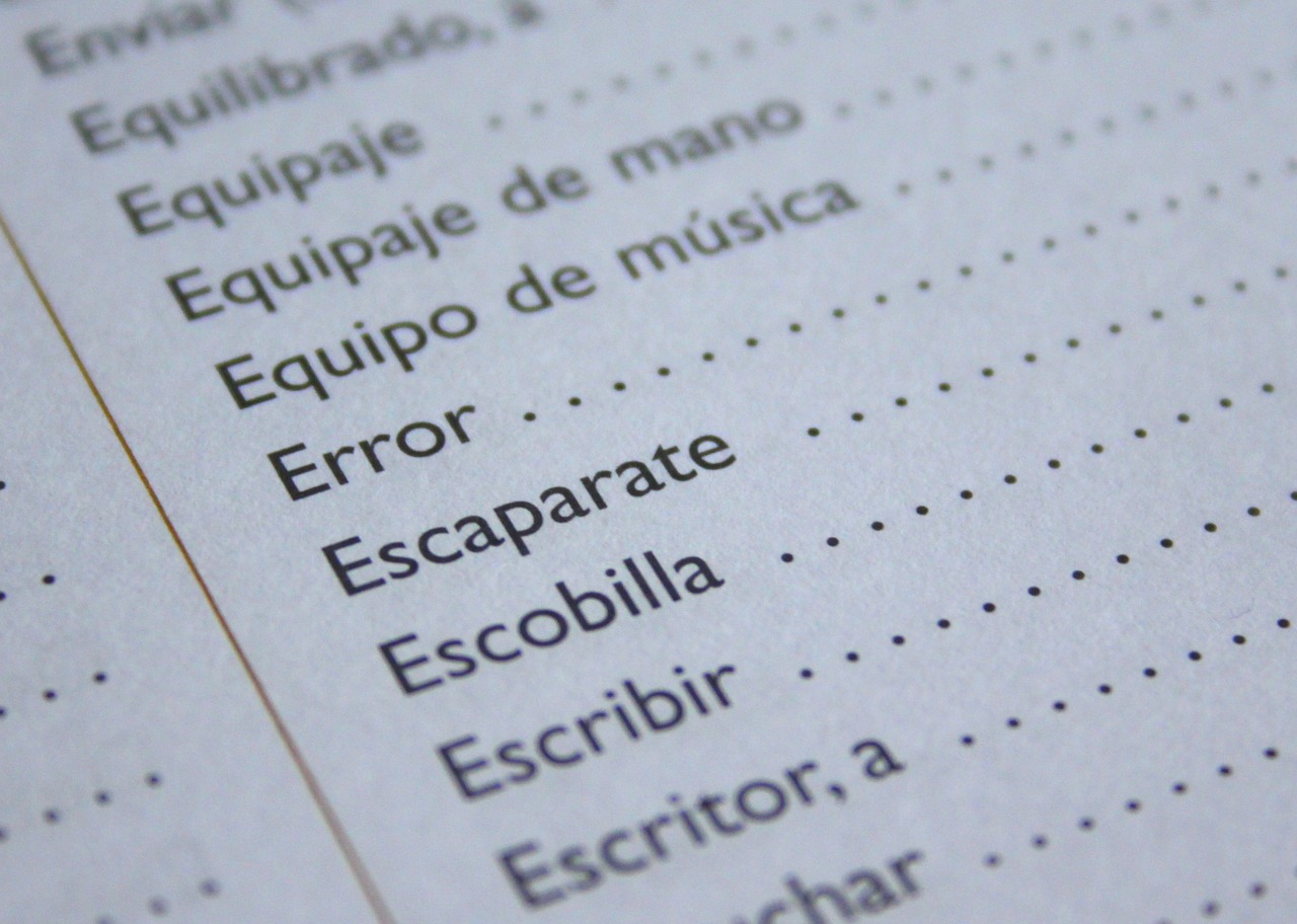 language words vocabulary